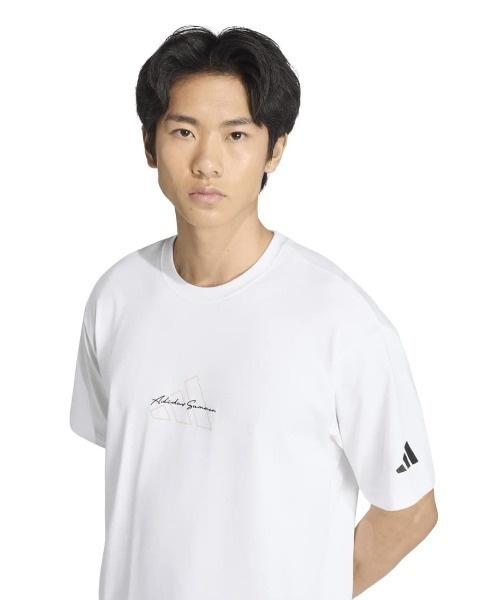 adidas(アディダス)の「【別注】アディダス adidas フォトグラフィック サマー Tシャツ 限定コラボ(Tシャツ/カットソー・メンズ・ブラック/ベージュ/ホワイト・S/M/L/LL/3L)」の5枚目の写真