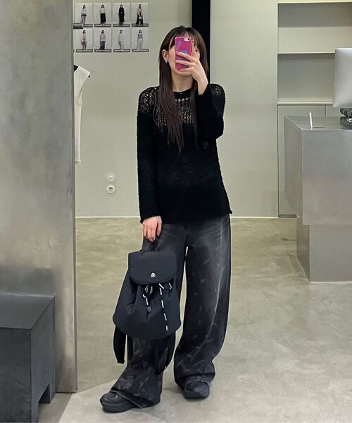 DIAGONAL(ダイアゴナル)の「DAMAGE DENIM PANTS (black)(デニムパンツ・レディース・その他・MEDIUM)」の12枚目の写真
