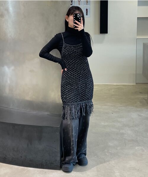 DIAGONAL(ダイアゴナル)の「DAMAGE DENIM PANTS (black)(デニムパンツ・レディース・その他・MEDIUM)」の20枚目の写真