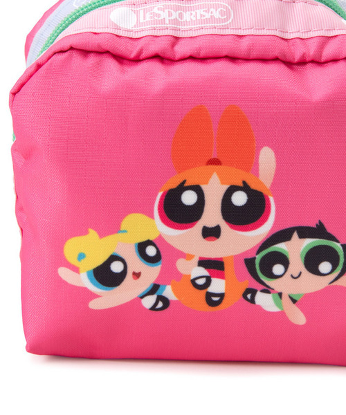 LeSportsac（レスポートサック）の「SQUARE COSMETIC パワーパフ ガールズピンクスクエアコスメティック（ポーチ・レディース・ピンク・FREE）」の6枚目の写真