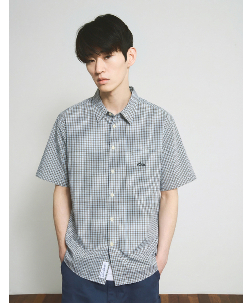 LORES(ロアス)の「Mini Plaid S/S Shirts - Blue(シャツ/ブラウス・レディース・その他・SMALL/MEDIUM/LARGE)」の1枚目の写真