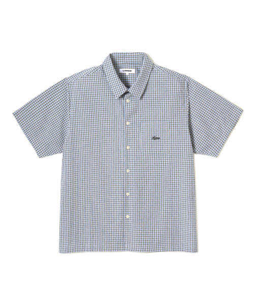 LORES(ロアス)の「Mini Plaid S/S Shirts - Blue(シャツ/ブラウス・レディース・その他・SMALL/MEDIUM/LARGE)」の3枚目の写真