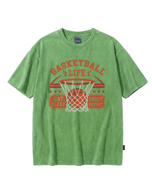 REBRENNER(リブレンナー)の「DTF バスケットボールピグメント半袖Tシャツ グリーン(Tシャツ/カットソー・レディース・その他・MEDIUM/LARGE/X-LARGE/2XL)」の4枚目の写真