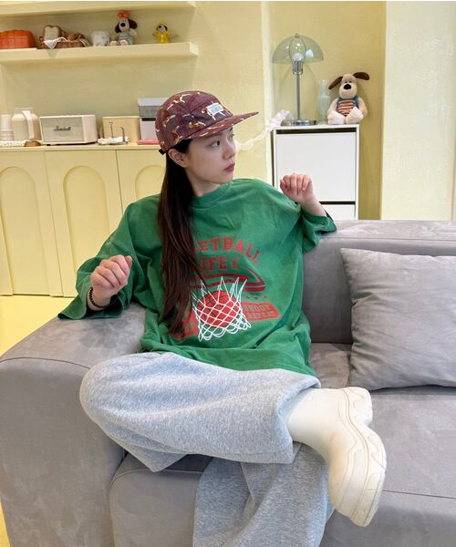 REBRENNER(リブレンナー)の「DTF バスケットボールピグメント半袖Tシャツ グリーン(Tシャツ/カットソー・レディース・その他・MEDIUM/LARGE/X-LARGE/2XL)」の8枚目の写真