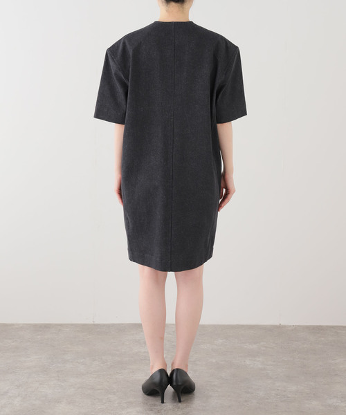 VERMEIL par iena（ヴェルメイユパーイエナ）の「BOWTE バウト Denim Minimum ショートドレス 261090001（ワンピース・レディース・ブラック系その他・SMALL）」の8枚目の写真