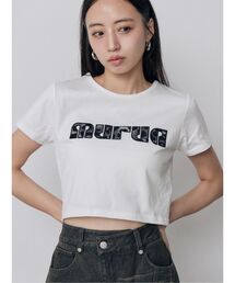 MURUA（ムルーア）の「パターンロゴパッチTシャツ（Tシャツ/カットソー）」
