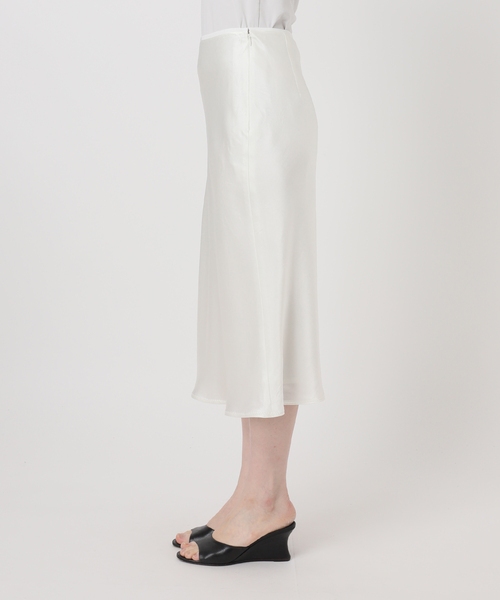 EDIT. FOR LULU（エディットフォールル）の「ウォッシャブルサテンミディスカート（スカート・レディース・ホワイト/グリーン・34/36）」の15枚目の写真