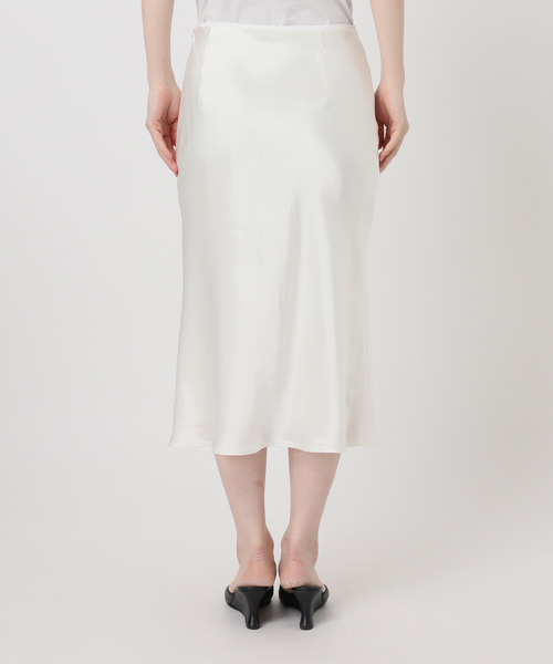 EDIT. FOR LULU（エディットフォールル）の「ウォッシャブルサテンミディスカート（スカート・レディース・ホワイト/グリーン・34/36）」の16枚目の写真