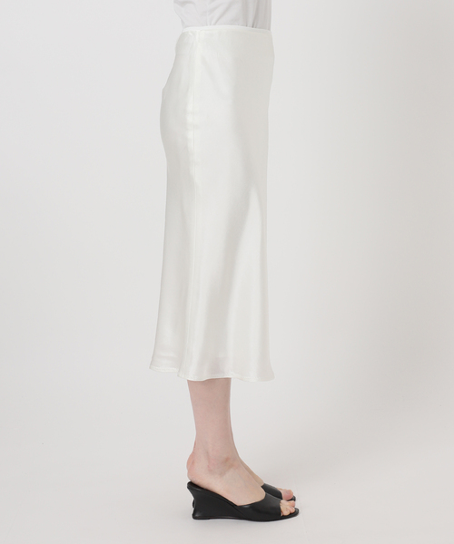 EDIT. FOR LULU（エディットフォールル）の「ウォッシャブルサテンミディスカート（スカート・レディース・ホワイト/グリーン・34/36）」の17枚目の写真