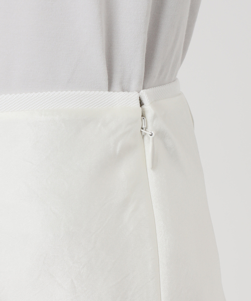 EDIT. FOR LULU（エディットフォールル）の「ウォッシャブルサテンミディスカート（スカート・レディース・ホワイト/グリーン・34/36）」の18枚目の写真