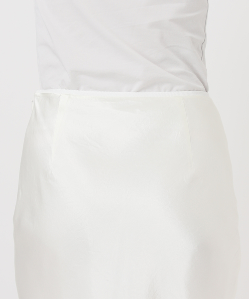 EDIT. FOR LULU（エディットフォールル）の「ウォッシャブルサテンミディスカート（スカート・レディース・ホワイト/グリーン・34/36）」の19枚目の写真
