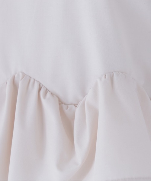 NATURAL BEAUTY BASIC（ナチュラルビューティーベーシック）の「ヘムフリルシャツブラウス（シャツ/ブラウス・レディース・ネイビー/ブルー系その他/ベージュ・ﾌﾘ-）」の22枚目の写真