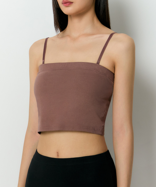 MUSINSA STANDARD WOMAN（ムシンサスタンダードウーマン）の「ウィメンズクロップチューブブラトップ[レッドブラウン]（その他トップス・レディース・その他・SMALL/MEDIUM/LARGE/X-SMALL）」の2枚目の写真