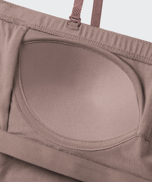 MUSINSA STANDARD WOMAN（ムシンサスタンダードウーマン）の「ウィメンズクロップチューブブラトップ[レッドブラウン]（その他トップス・レディース・その他・SMALL/MEDIUM/LARGE/X-SMALL）」の4枚目の写真
