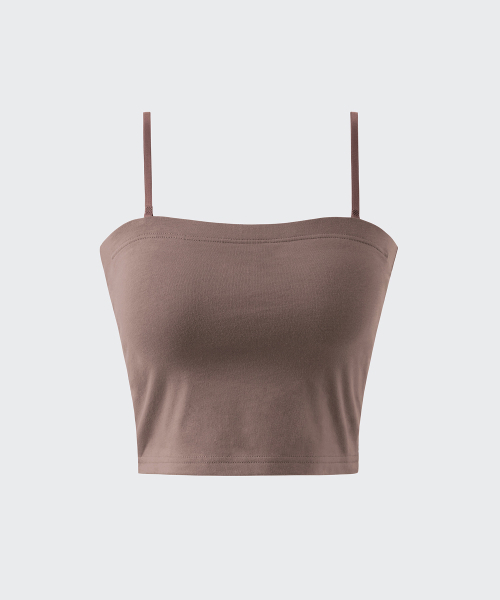 MUSINSA STANDARD WOMAN（ムシンサスタンダードウーマン）の「ウィメンズクロップチューブブラトップ[レッドブラウン]（その他トップス・レディース・その他・SMALL/MEDIUM/LARGE/X-SMALL）」の6枚目の写真