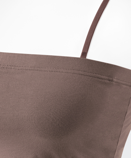 MUSINSA STANDARD WOMAN（ムシンサスタンダードウーマン）の「ウィメンズクロップチューブブラトップ[レッドブラウン]（その他トップス・レディース・その他・SMALL/MEDIUM/LARGE/X-SMALL）」の8枚目の写真