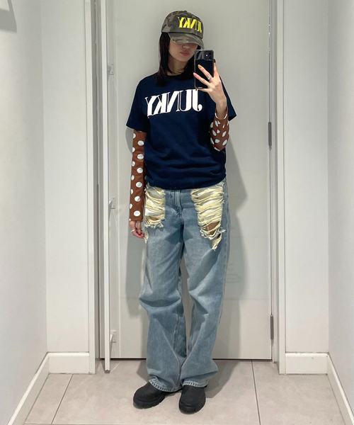Oriens JOURNAL STANDARD(オリエンス ジャーナルスタンダード)の「【nancy/ナンシー】 JUNKY TEE(Tシャツ/カットソー・レディース・ブラック/ネイビー/レッド・MEDIUM/SMALL)」の7枚目の写真