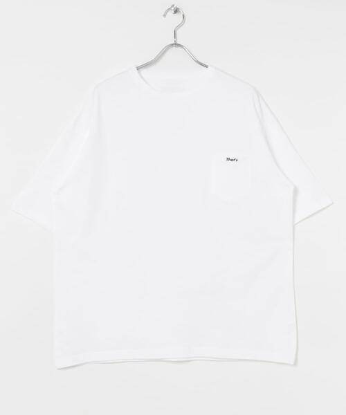 THE GOODLAND MARKET(ザグッドランドマーケット)の「That’s The Tee (Tag & Pocket)(Tシャツ/カットソー・メンズ・ホワイト・X-LARGE/LARGE/MEDIUM)」の1枚目の写真