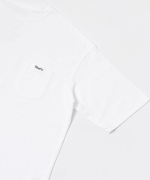 THE GOODLAND MARKET(ザグッドランドマーケット)の「That’s The Tee (Tag & Pocket)(Tシャツ/カットソー・メンズ・ホワイト・X-LARGE/LARGE/MEDIUM)」の3枚目の写真