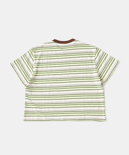 BRAIN DEAD(ブレインデット)の「BRAIN DEAD / ブレインデッド LOOPED STRIPE T-SHIRT(Tシャツ/カットソー・メンズ・グリーン系その他・LARGE/MEDIUM)」の2枚目の写真