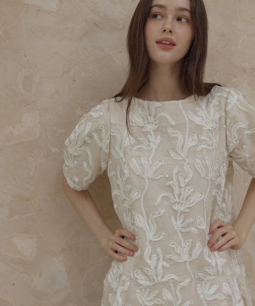 TINABLOSSOM(ティナ ブロッサム)の「オプトミントドレス(ワンピース・レディース・その他・SHORT/LONG)」の1枚目の写真