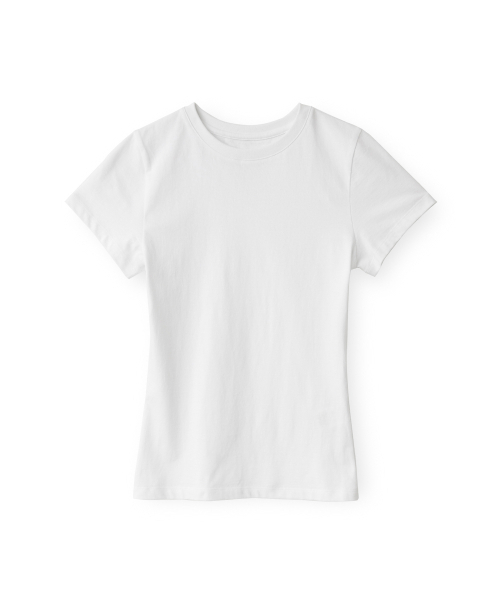 BROWNYARD(ブラウンヤード)の「WエッセンシャルTシャツ、アイボリー(Tシャツ/カットソー・レディース・その他・1/2)」の1枚目の写真