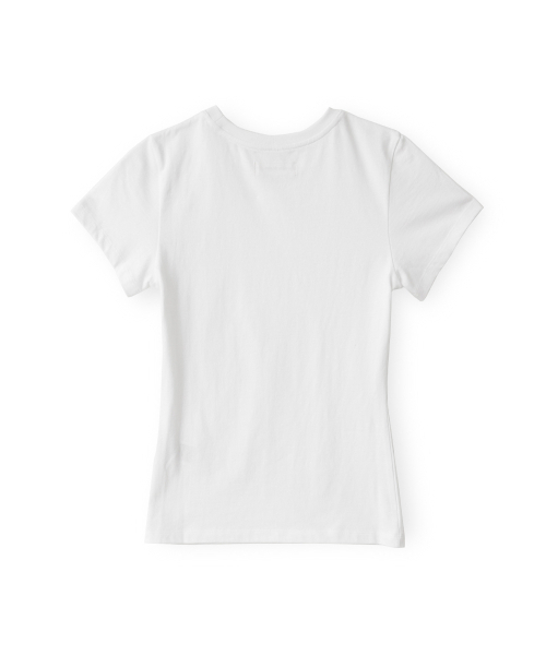 BROWNYARD(ブラウンヤード)の「WエッセンシャルTシャツ、アイボリー(Tシャツ/カットソー・レディース・その他・1/2)」の2枚目の写真