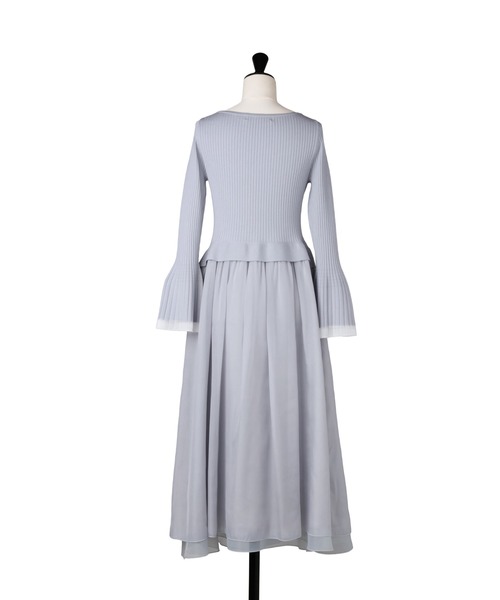 Her lip to(ハーリップトゥー)の「Chiffon Knit Docking Dress(ワンピース・レディース・ブルー系・S/M)」の14枚目の写真