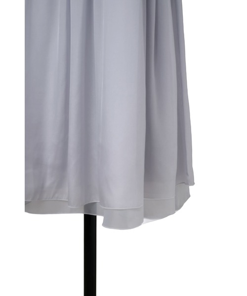 Her lip to(ハーリップトゥー)の「Chiffon Knit Docking Dress(ワンピース・レディース・ブルー系・S/M)」の11枚目の写真