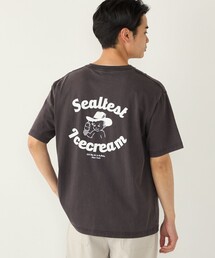 SHIPS Colors:Sealtest(R) ICE CREAM プリント フェード Tシャツ