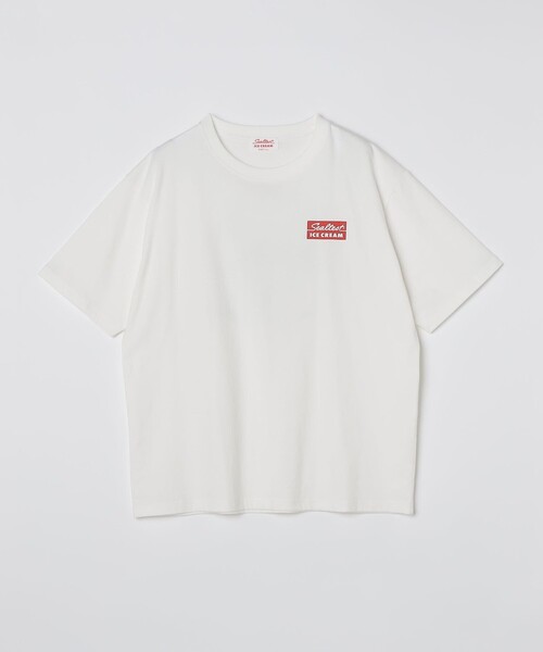 SHIPS Colors(シップス カラーズ)の「SHIPS Colors:Sealtest(R) ICE CREAM プリント フェード Tシャツ(Tシャツ/カットソー・メンズ・ライトホワイト/ブラック・MEDIUM/LARGE/X-LARGE)」の5枚目の写真