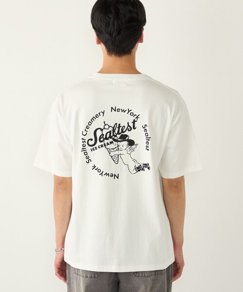 SHIPS Colors(シップス カラーズ)の「SHIPS Colors:Sealtest(R) ICE CREAM プリント フェード Tシャツ(Tシャツ/カットソー・メンズ・ライトホワイト/ブラック・MEDIUM/LARGE/X-LARGE)」の15枚目の写真