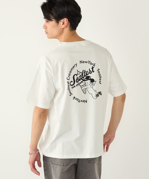 SHIPS Colors(シップス カラーズ)の「SHIPS Colors:Sealtest(R) ICE CREAM プリント フェード Tシャツ(Tシャツ/カットソー・メンズ・ライトホワイト/ブラック・MEDIUM/LARGE/X-LARGE)」の20枚目の写真