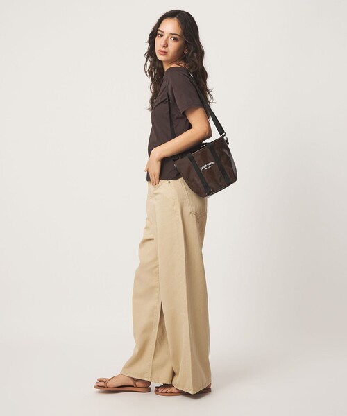 FREDRIK PACKERS(フレドリックパッカーズ)の「【別注】<FREDRIK PACKERS>ドロストバッグ(トートバッグ・レディース・ダークブラウン/ブラック・FREE)」の11枚目の写真