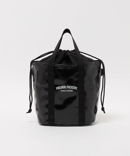 FREDRIK PACKERS(フレドリックパッカーズ)の「【別注】<FREDRIK PACKERS>ドロストバッグ(トートバッグ・レディース・ダークブラウン/ブラック・FREE)」の13枚目の写真