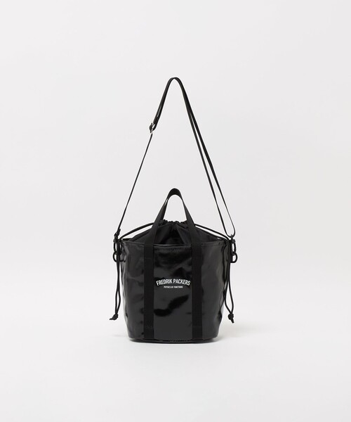 FREDRIK PACKERS(フレドリックパッカーズ)の「【別注】<FREDRIK PACKERS>ドロストバッグ(トートバッグ・レディース・ダークブラウン/ブラック・FREE)」の14枚目の写真