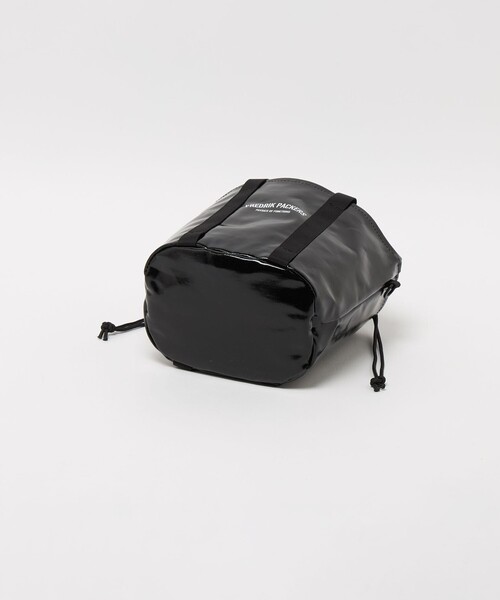 FREDRIK PACKERS(フレドリックパッカーズ)の「【別注】<FREDRIK PACKERS>ドロストバッグ(トートバッグ・レディース・ダークブラウン/ブラック・FREE)」の3枚目の写真