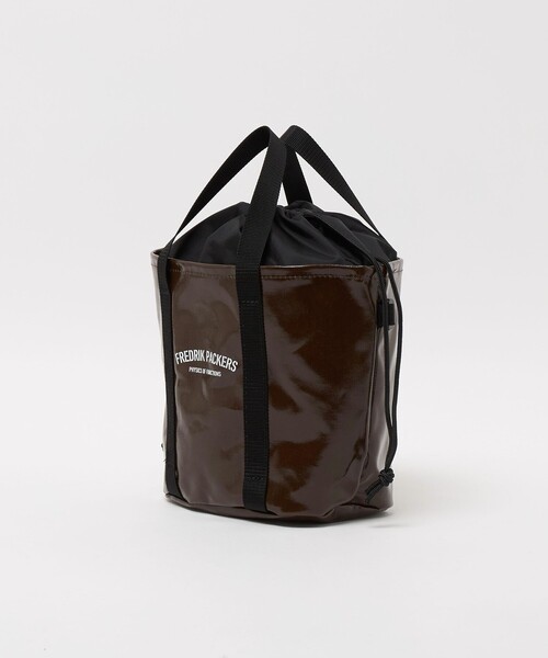 FREDRIK PACKERS(フレドリックパッカーズ)の「【別注】<FREDRIK PACKERS>ドロストバッグ(トートバッグ・レディース・ダークブラウン/ブラック・FREE)」の20枚目の写真