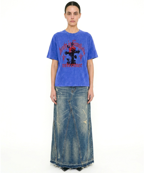 REBRENNER(リブレンナー)の「DTFシンプリー ピグメント 半袖Tシャツ チャコール(Tシャツ/カットソー・レディース・その他・X-LARGE/2XL/MEDIUM/LARGE)」の7枚目の写真