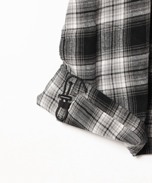 BEAMS(ビームス)の「ハーフジップ プルオーバー シャツ(シャツ/ブラウス・メンズ・ブラウン/グレー・S/XL/L/M)」の9枚目の写真