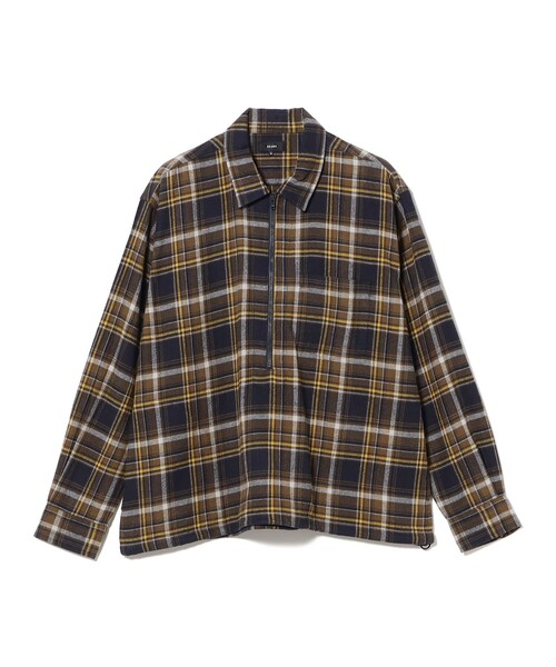 BEAMS(ビームス)の「ハーフジップ プルオーバー シャツ(シャツ/ブラウス・メンズ・ブラウン/グレー・S/XL/L/M)」の13枚目の写真