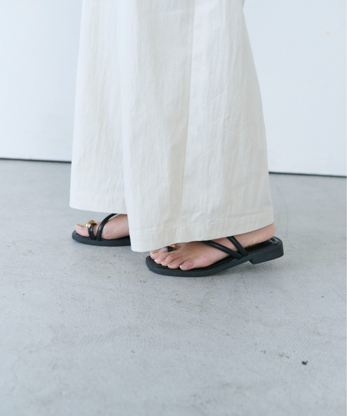 SOYEN(ソイエン)の「ダブルドロストバレルタックフォルムワイドパンツ/セットアップ可(その他パンツ・レディース・カーキ/アイボリー・F)」の7枚目の写真