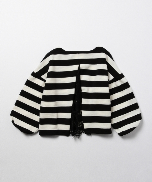 CAROLINA GLASER（カロリナ グレイサー）の「CAROLINA GLASER / リップル プルオーバー（その他トップス・レディース・アイボリー/ブラック×ホワイト・ONE SIZE）」の21枚目の写真