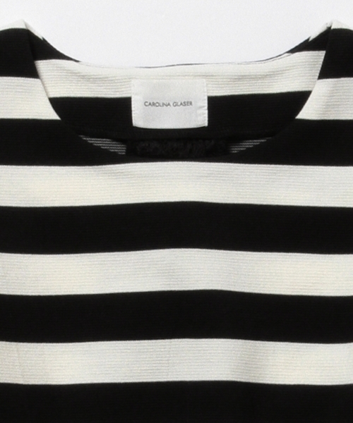 CAROLINA GLASER（カロリナ グレイサー）の「CAROLINA GLASER / リップル プルオーバー（その他トップス・レディース・アイボリー/ブラック×ホワイト・ONE SIZE）」の22枚目の写真