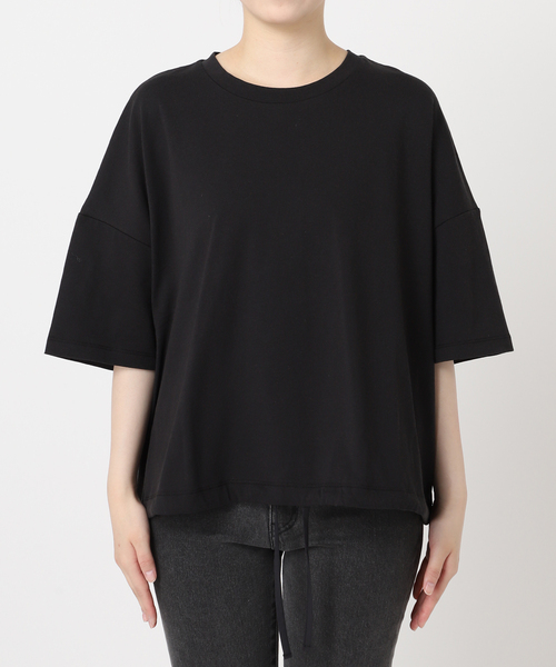 JOURNAL STANDARD relume（ジャーナルスタンダード　レリューム）の「《追加2》ギャザーヘムショートスリーブTシャツ（Tシャツ/カットソー・レディース・ベージュ/ブラック/ライトグレー/ホワイト・FREE）」の17枚目の写真