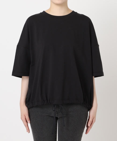 JOURNAL STANDARD relume（ジャーナルスタンダード　レリューム）の「《追加2》ギャザーヘムショートスリーブTシャツ（Tシャツ/カットソー・レディース・ベージュ/ブラック/ライトグレー/ホワイト・FREE）」の20枚目の写真