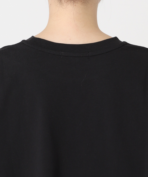 JOURNAL STANDARD relume（ジャーナルスタンダード　レリューム）の「《追加2》ギャザーヘムショートスリーブTシャツ（Tシャツ/カットソー・レディース・ベージュ/ブラック/ライトグレー/ホワイト・FREE）」の11枚目の写真