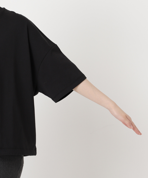 JOURNAL STANDARD relume（ジャーナルスタンダード　レリューム）の「《追加2》ギャザーヘムショートスリーブTシャツ（Tシャツ/カットソー・レディース・ベージュ/ブラック/ライトグレー/ホワイト・FREE）」の12枚目の写真