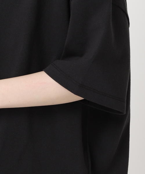 JOURNAL STANDARD relume（ジャーナルスタンダード　レリューム）の「《追加2》ギャザーヘムショートスリーブTシャツ（Tシャツ/カットソー・レディース・ベージュ/ブラック/ライトグレー/ホワイト・FREE）」の13枚目の写真