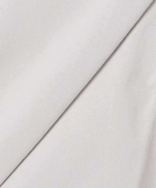 JOURNAL STANDARD relume（ジャーナルスタンダード　レリューム）の「《追加2》ギャザーヘムショートスリーブTシャツ（Tシャツ/カットソー・レディース・ベージュ/ブラック/ライトグレー/ホワイト・FREE）」の5枚目の写真